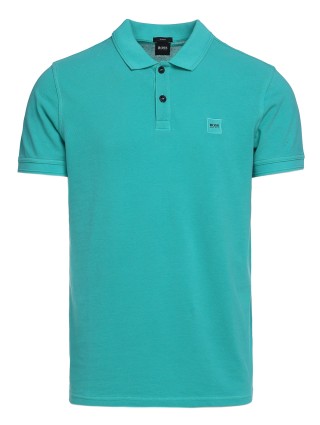 Зеленое поло BOSS: фото - Invogue